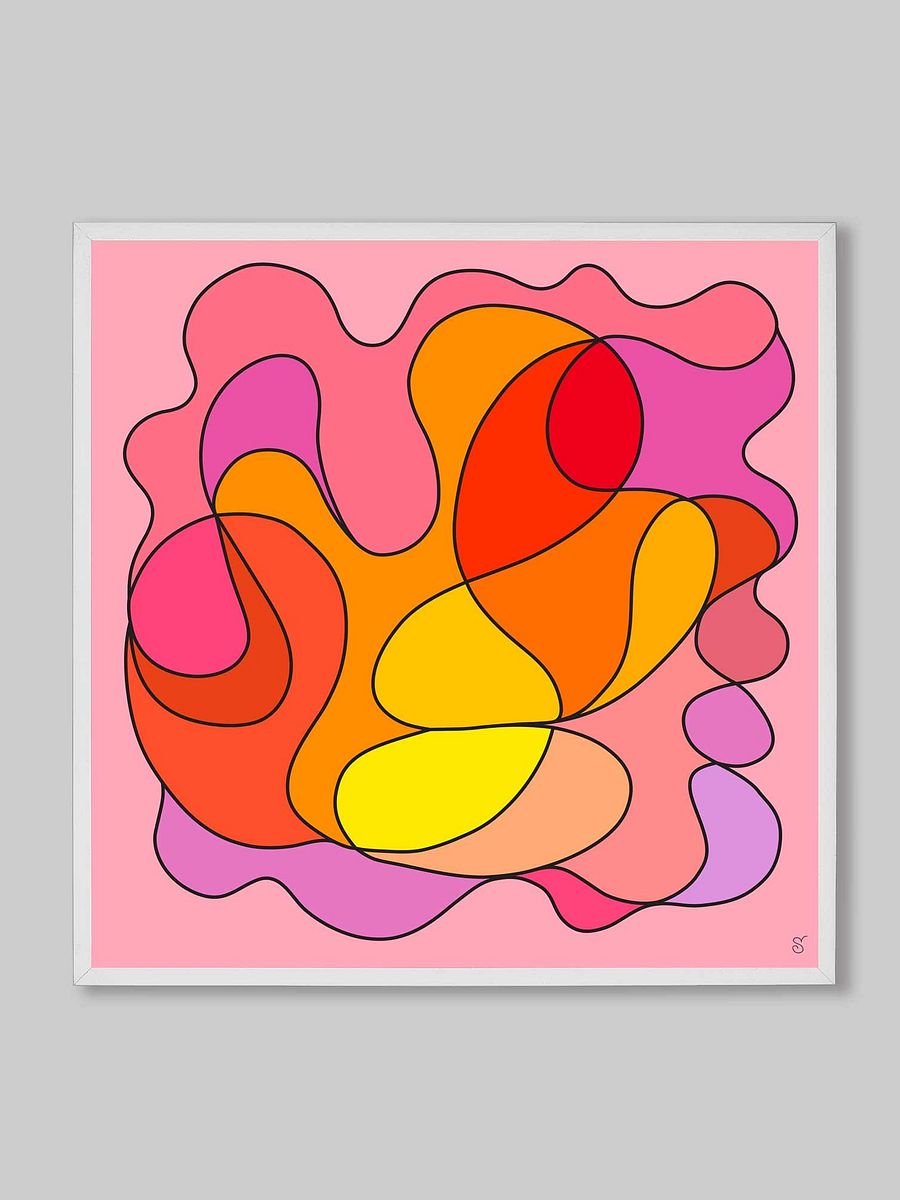 Vibrant Canvas Art: Abstract Color Explosion - Abstract Square No. 5 product image (169)