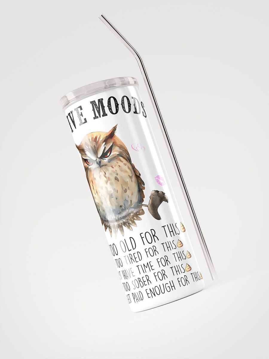 Whimsical Owl Stainless Steel Tumbler product image (4)
