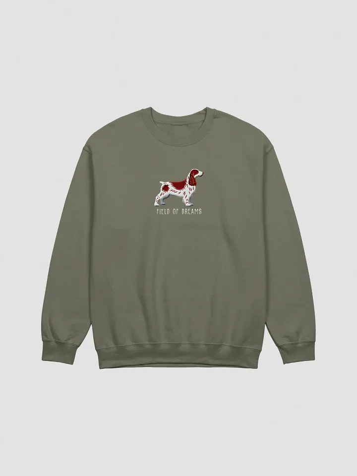Field of Dreams Sweatshirt (Embroidered) of a Field Spaniel(Liver & White) product image (13)