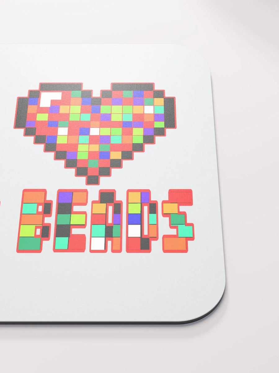 I Heart Perler Beads Mouse Pad product image (5)