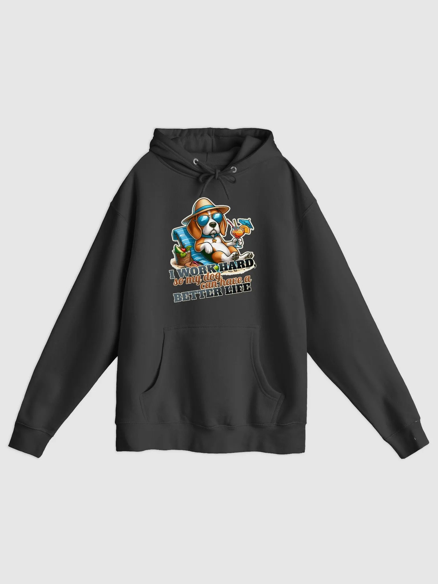 Work Hard - Beagle Beach - Hoodie product image (49)