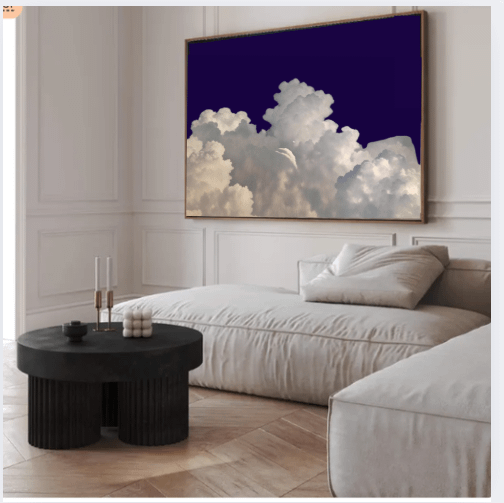 Above Bed Cloud Canvas Wall Art product image (3)