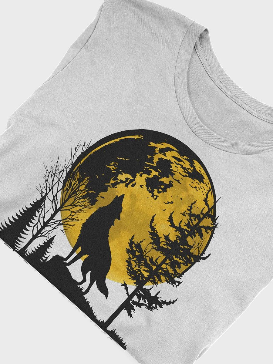 Moonlit Howling Wolf Unisex T-Shirt product image (27)