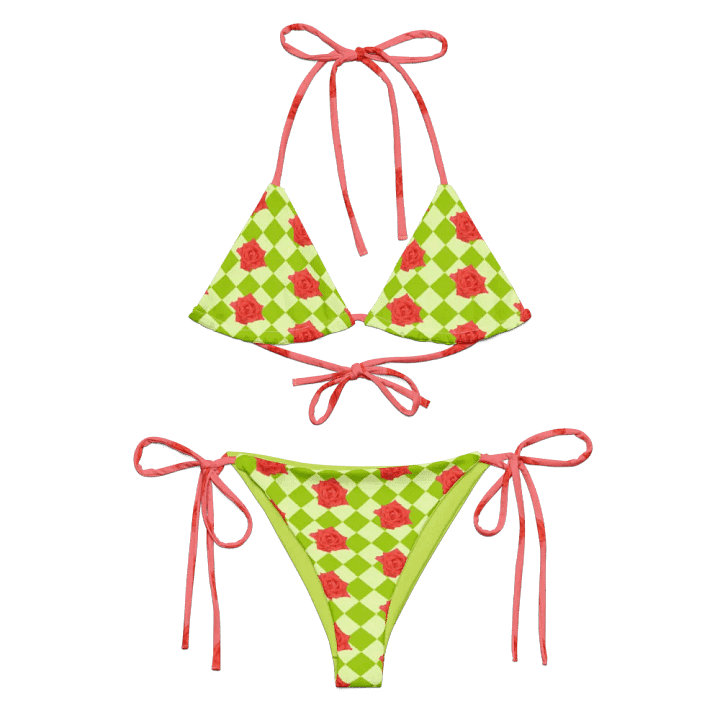 Rosy string bikini {honeydew} product image (2)