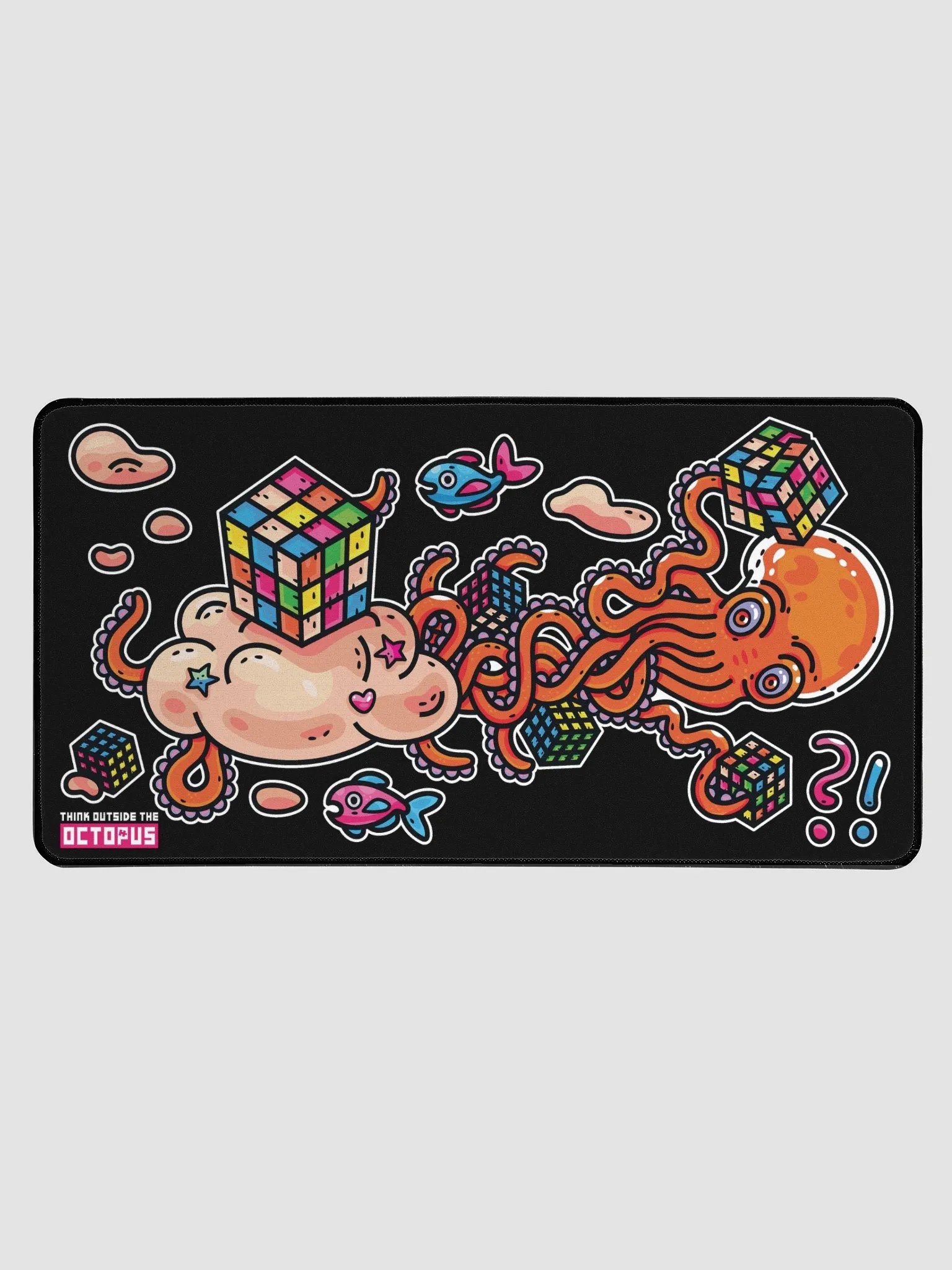Octo Cube Solver - Landscape Version w/ Logo - Computer Mat product image (1)
