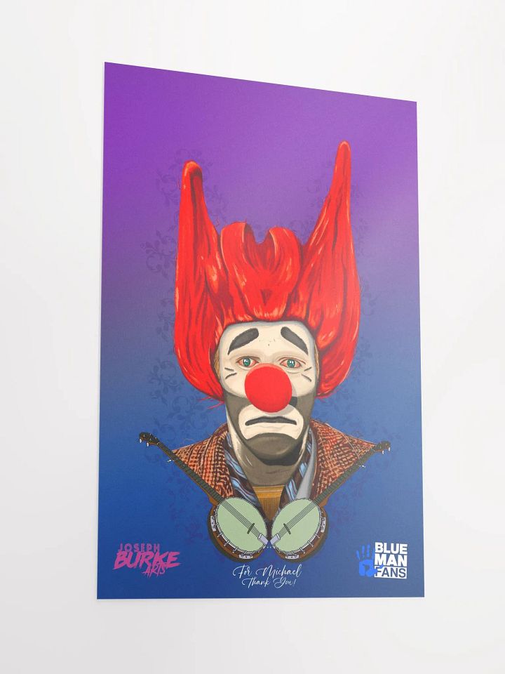 Floppy the Banjo Clown - The Man, The Myth, The Legend... 12x18 Fine Art Print product image (2)
