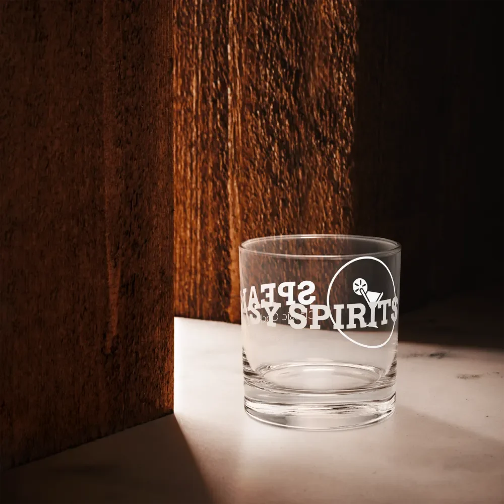 Rocks Glass - Wraparound Logo - White product image (2)