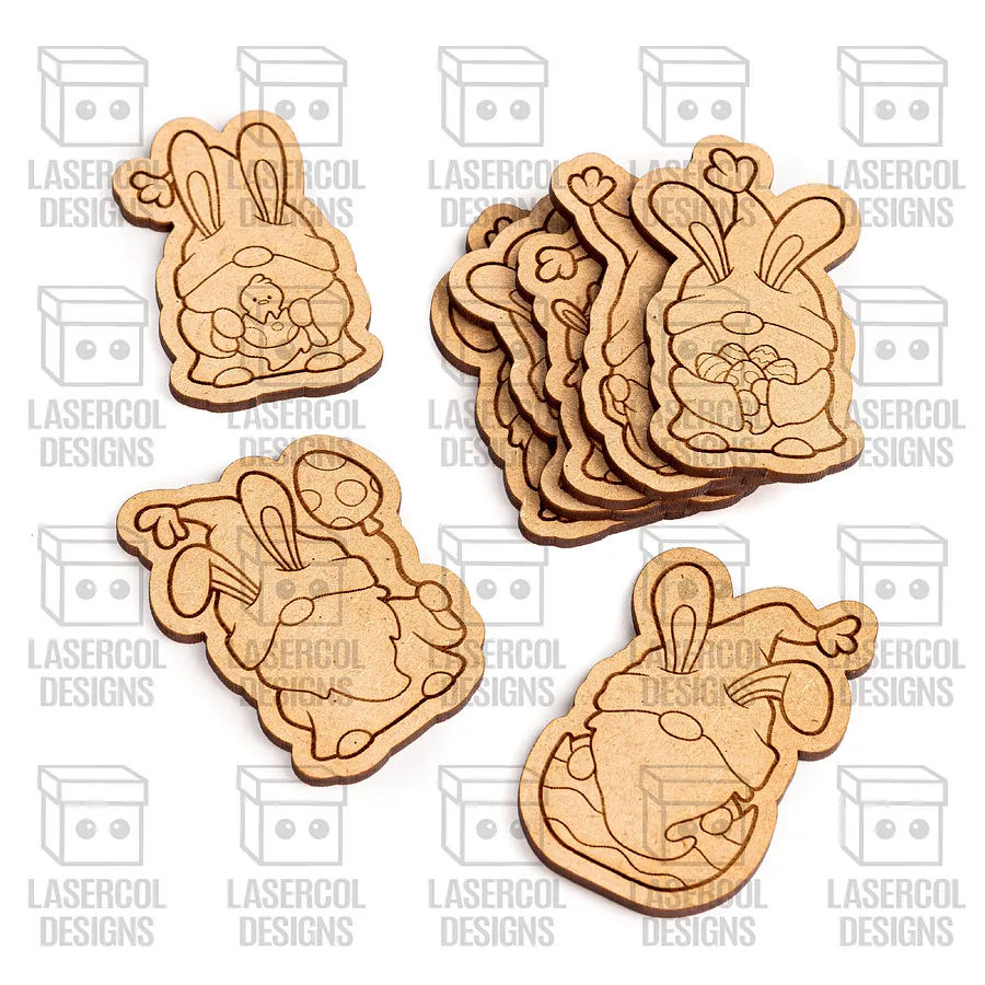 Easter Bunny Gnomes Set 2 - Laser Cut Files product image (2)