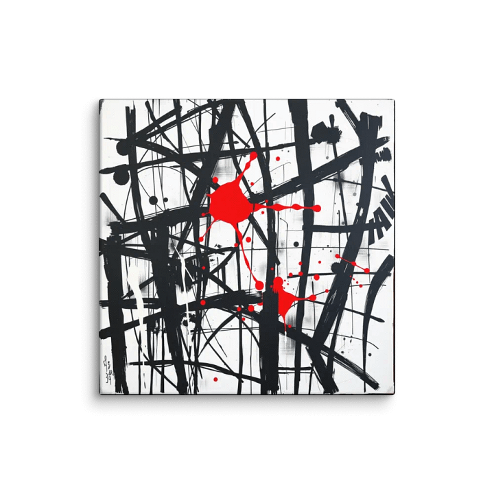 Crimson Disruption Wallart - Canvas Wallart - Gothic wallart product image (1)