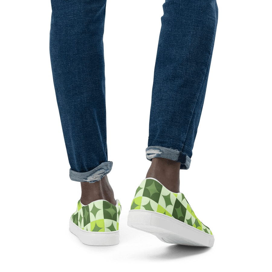 Men's Slip-On Canvas Shoes OneVamps Green Diamond product image (7)