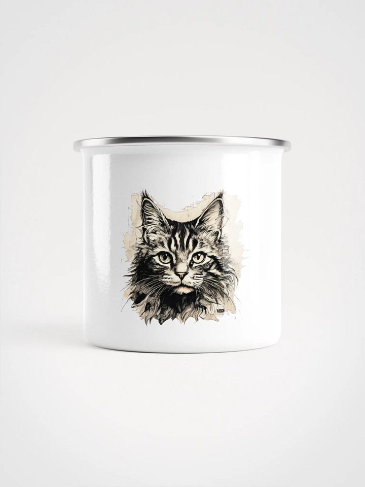 Cat Art Enamel Mug product image (1)