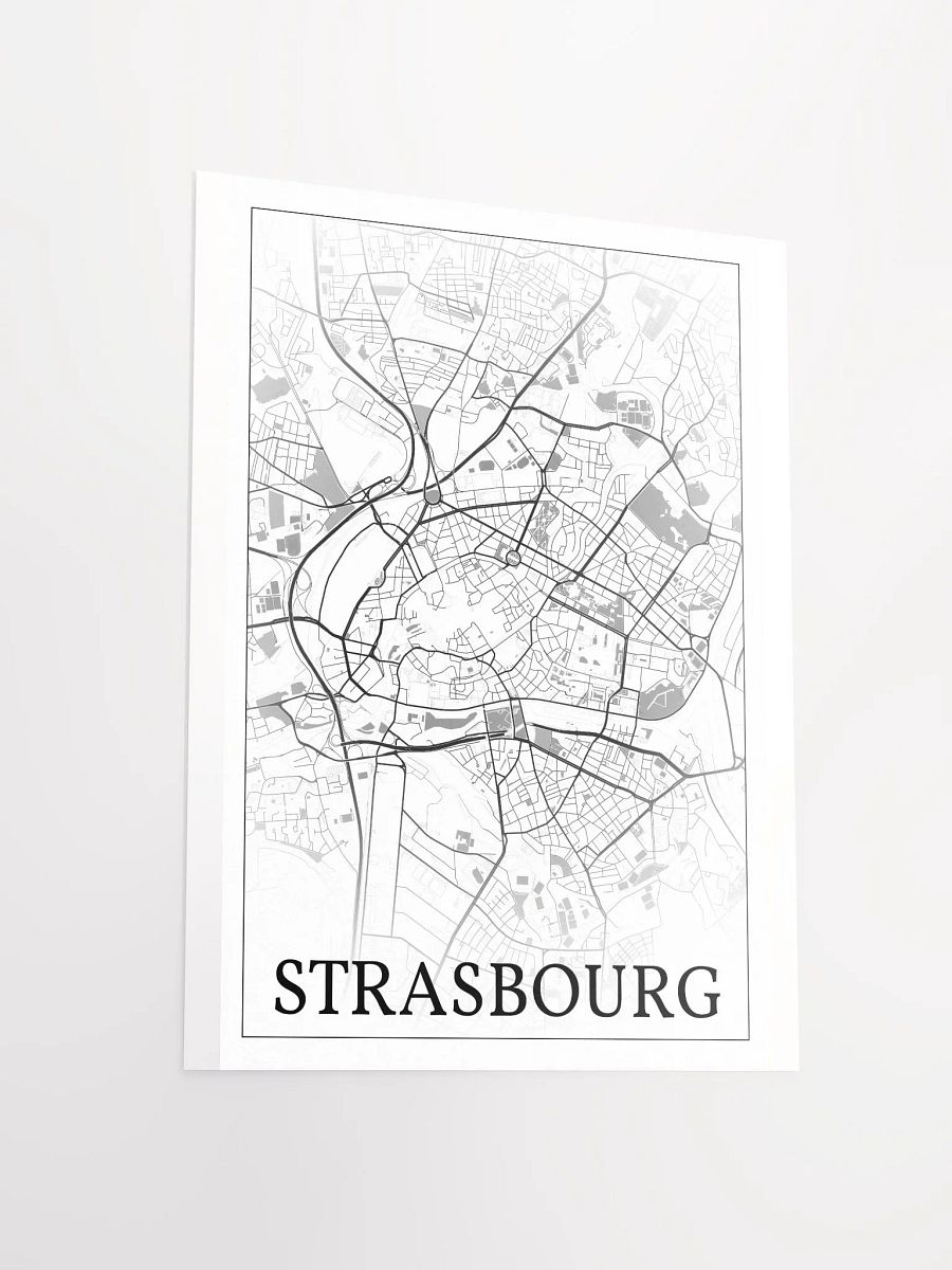 Strasbourg, France, city map print product image (15)