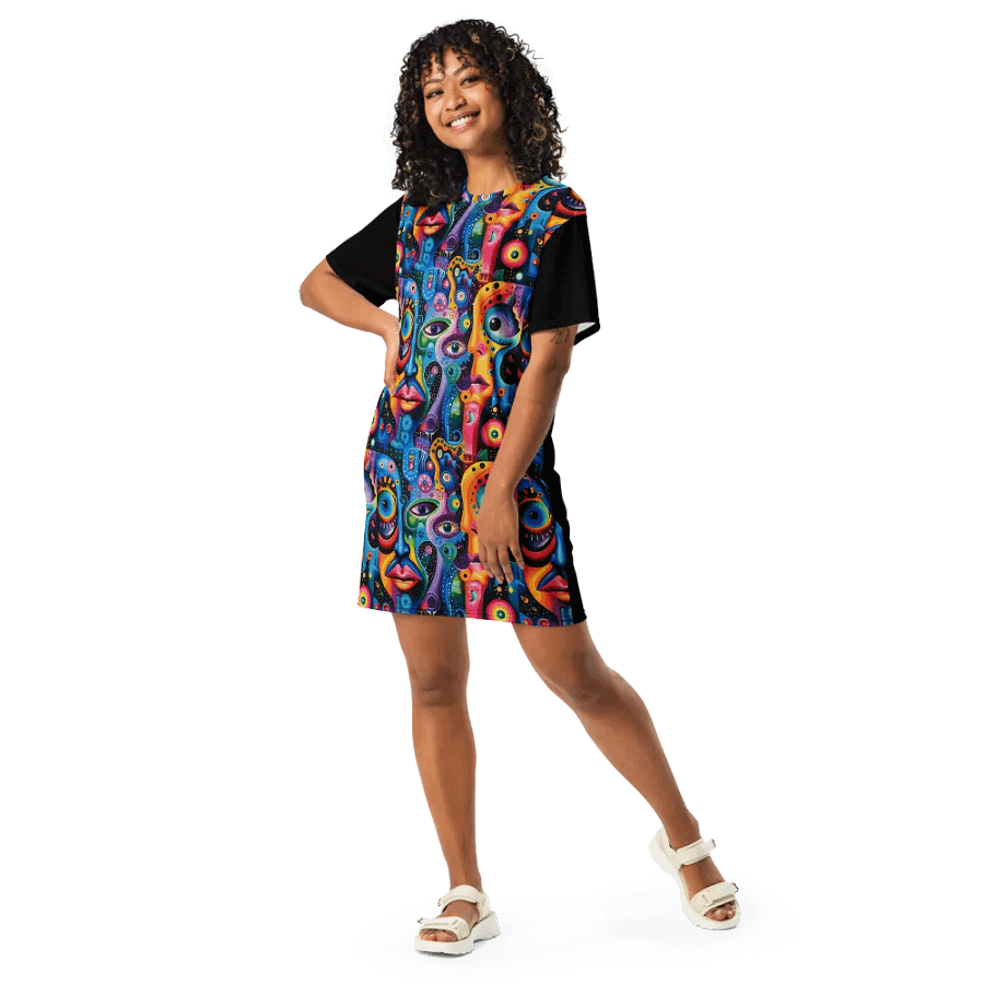 Psychedelic Visions T- Shirt Dress product image (1)