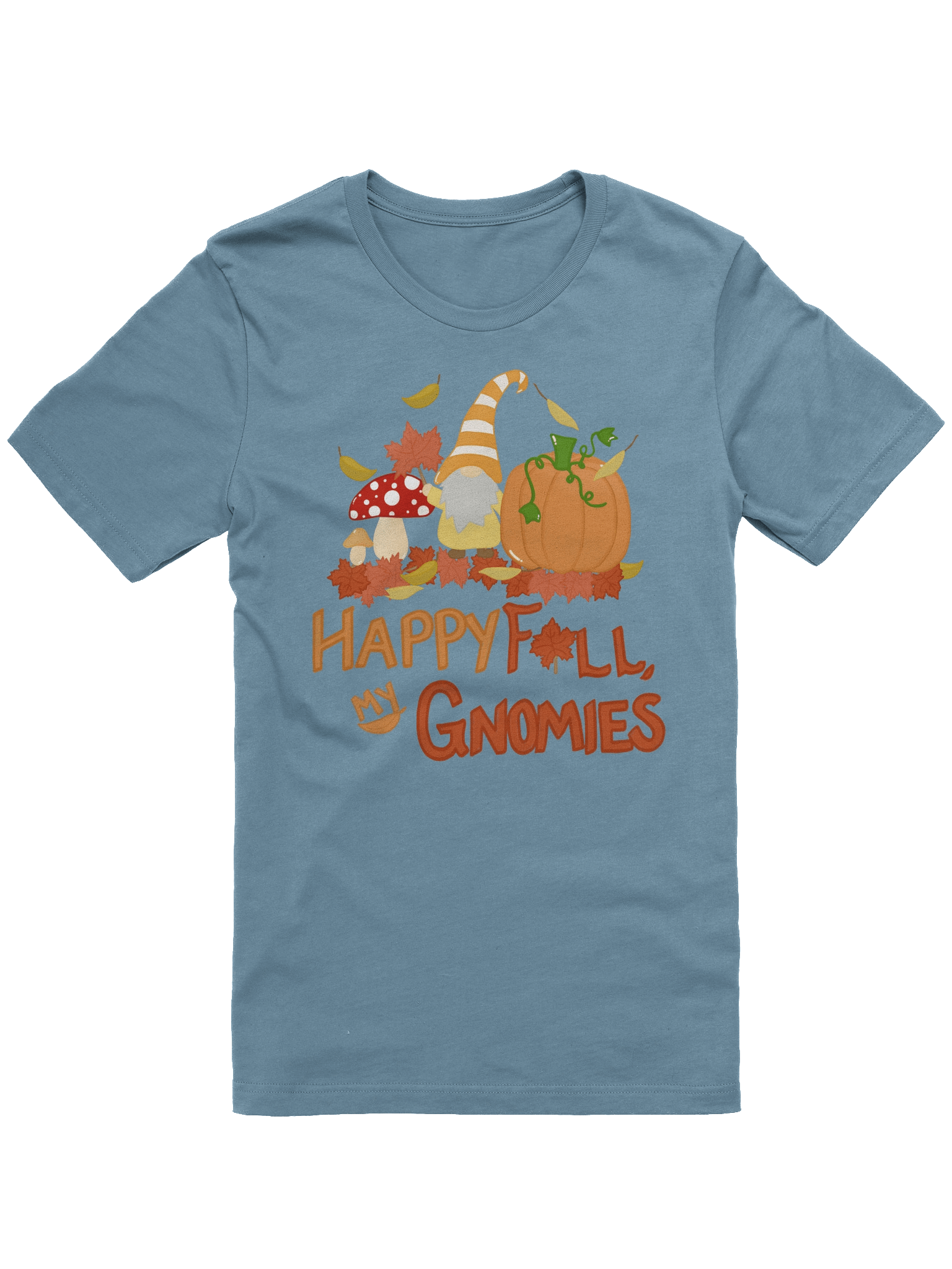 Fall with my Gnomies "Happy Fall" Design Bella+Canvas Supersoft T-Shirt product image (2)