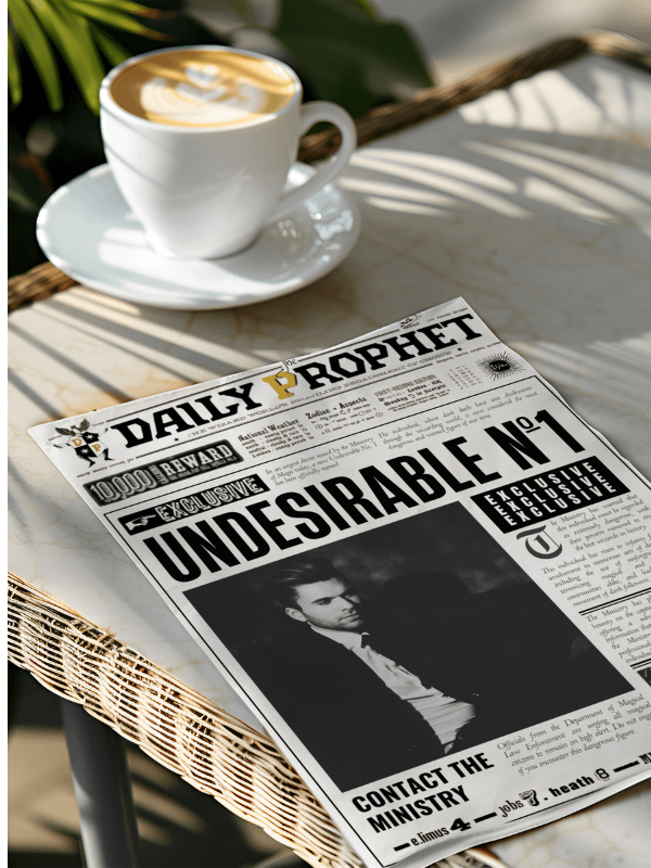 Undesirable Number 1 Newspaper Daily Prophet Template I 100% Customizable product image (4)