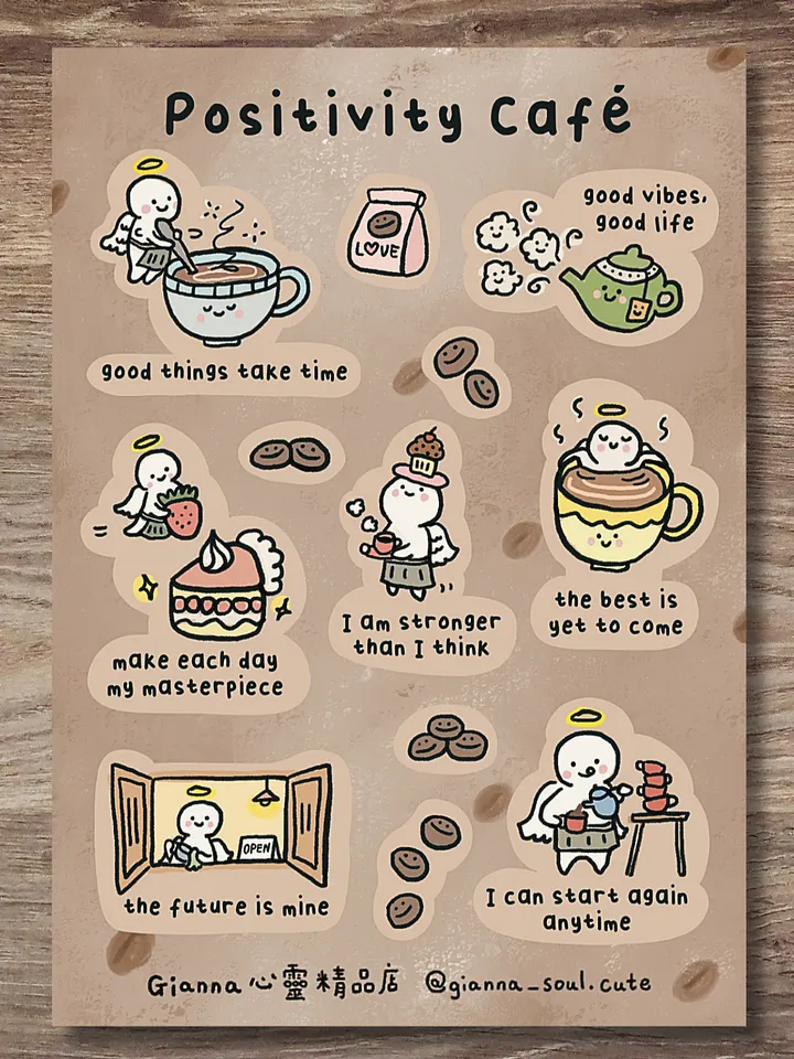 Positivity Cafe | Positivity Sticker Sheet product image (1)