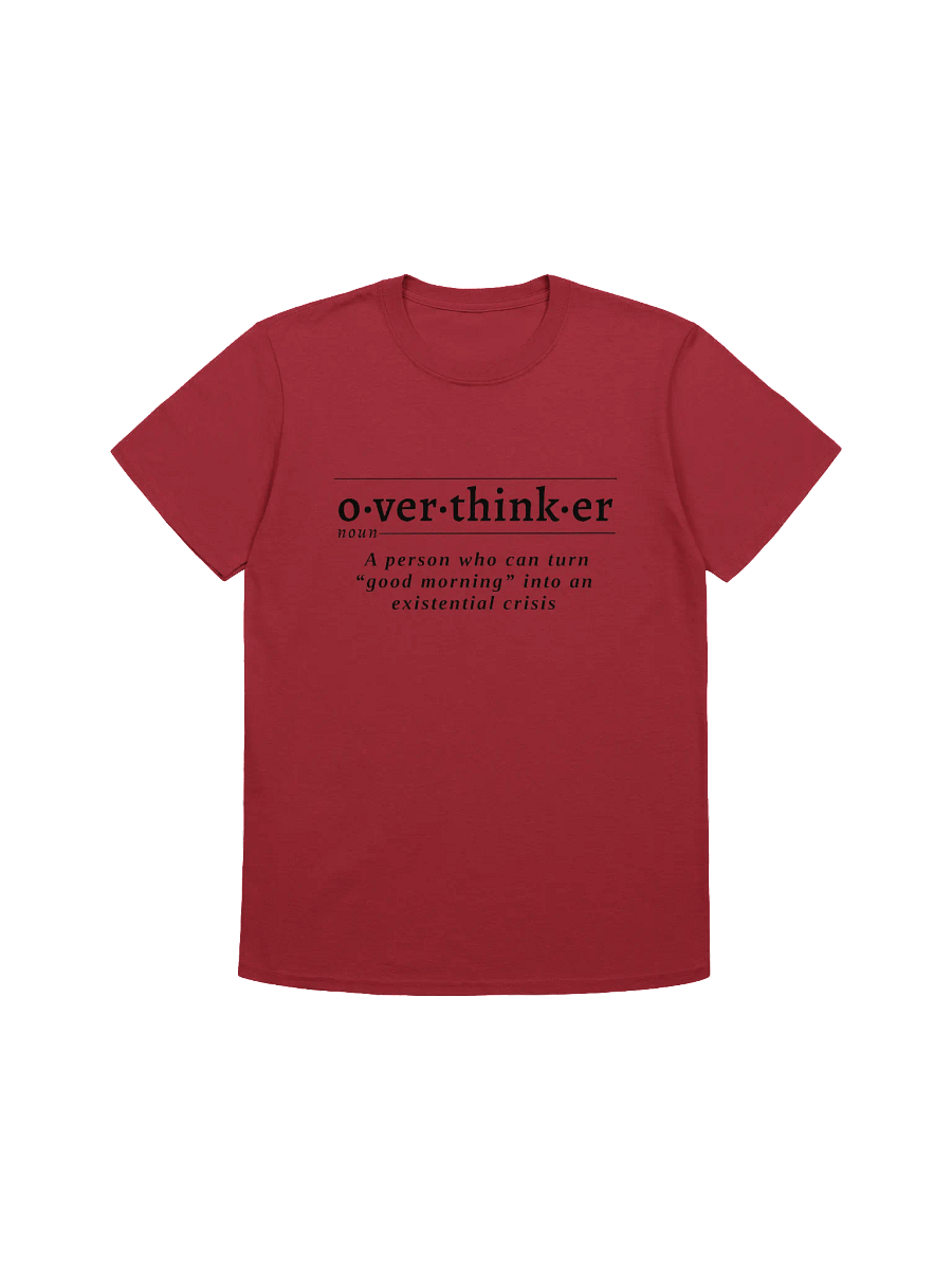 Overthinker Def Unisex Tee v1 product image (1)