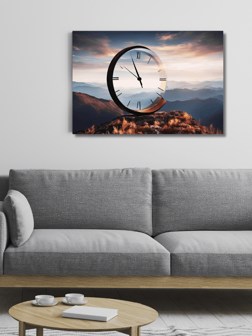 Time Confusion-3 | Canvas Artistic Wall Painting product image (4)