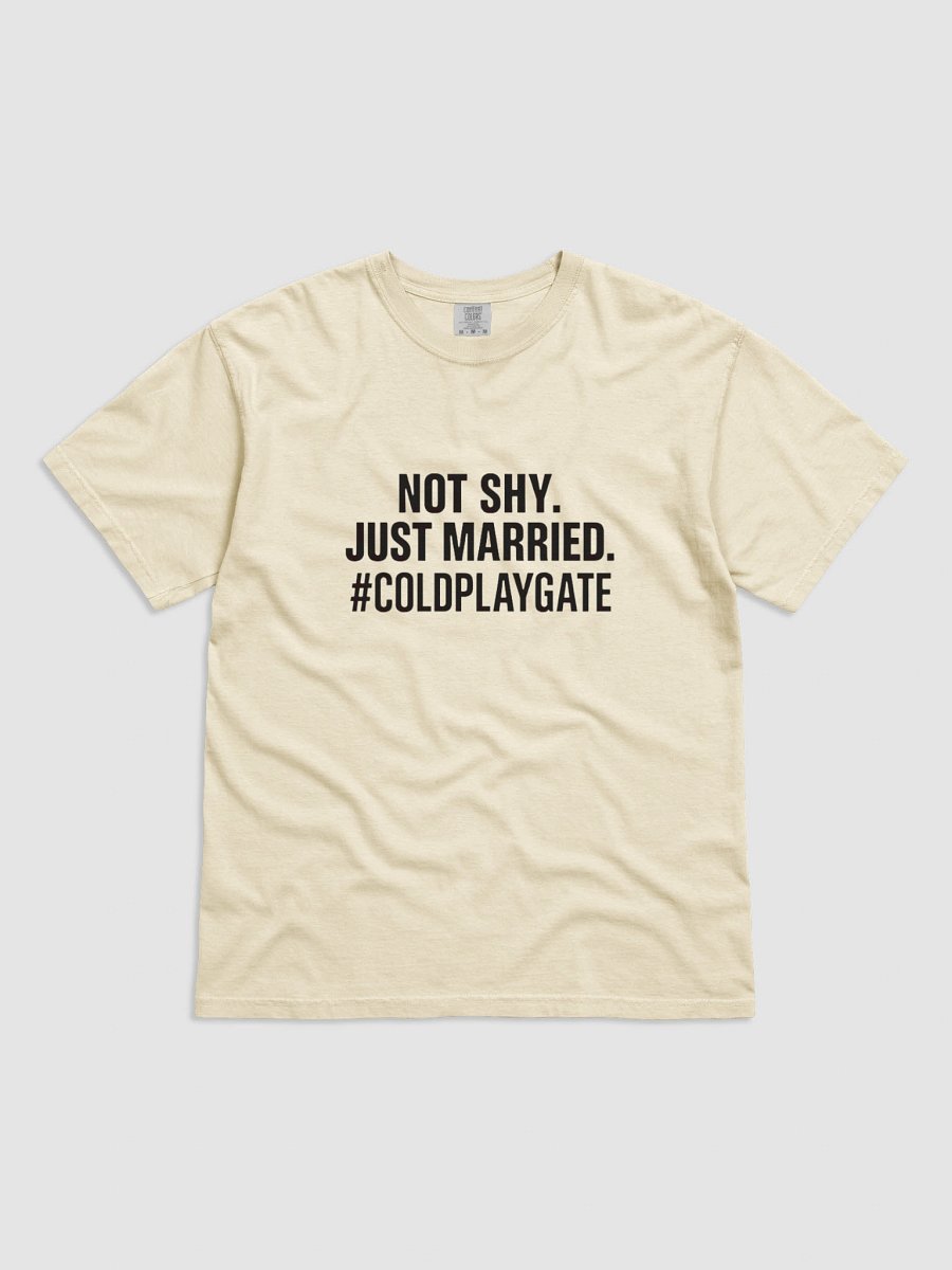 Not Shy Just Married Shirt – #Coldplaygate Kiss Cam Meme T-shirt product image (1)