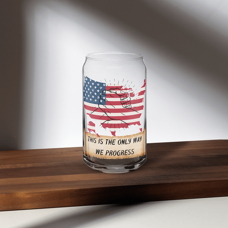 Come Together USA Can Shaped Drinking Glass w/Lid & Straw product image (35)