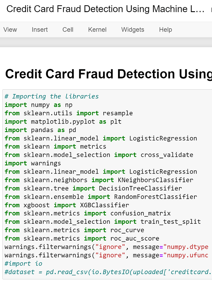 Credit Card Fraud Detection Using Machine Learning Project product image (2)