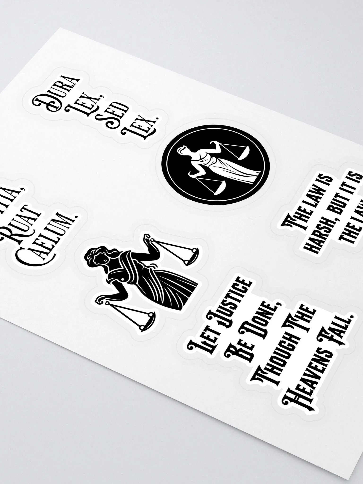 Latin Saying About Law Stickers product image (2)