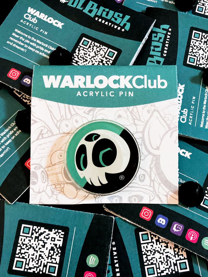 Warlock Club Acrylic Pin product image (1)