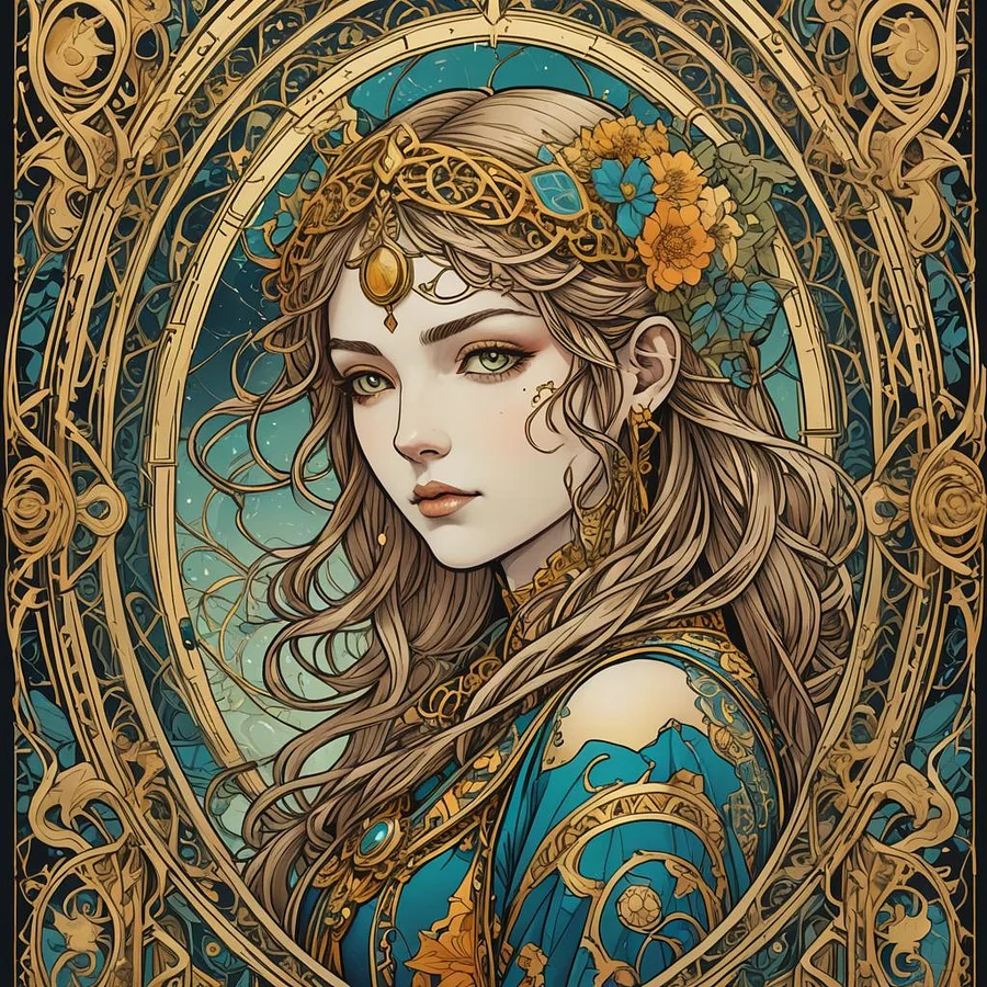 Art Nouveau Fantasy-inspired Cards product image (1)