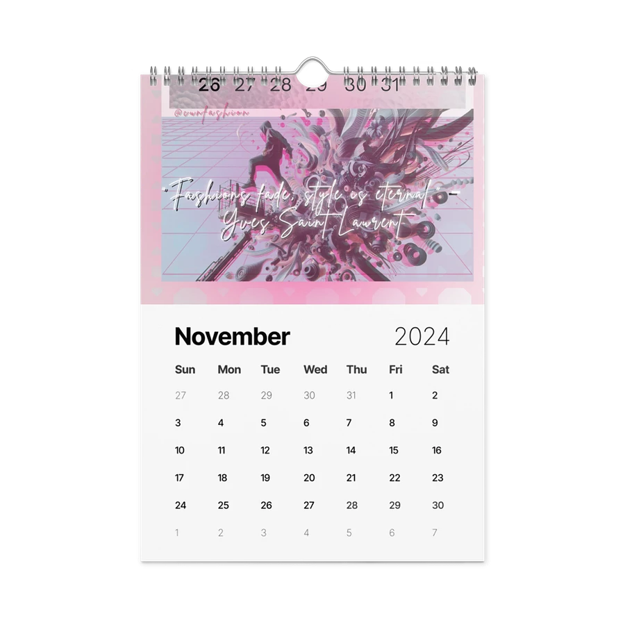 Cun's Fashion Inspiration Calendar product image (11)