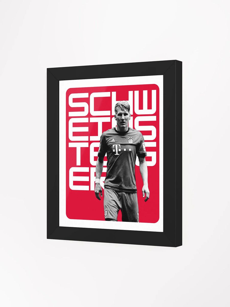 Bastian Schweinsteiger BW Bayern Munich Name Art Framed Print product image (5)