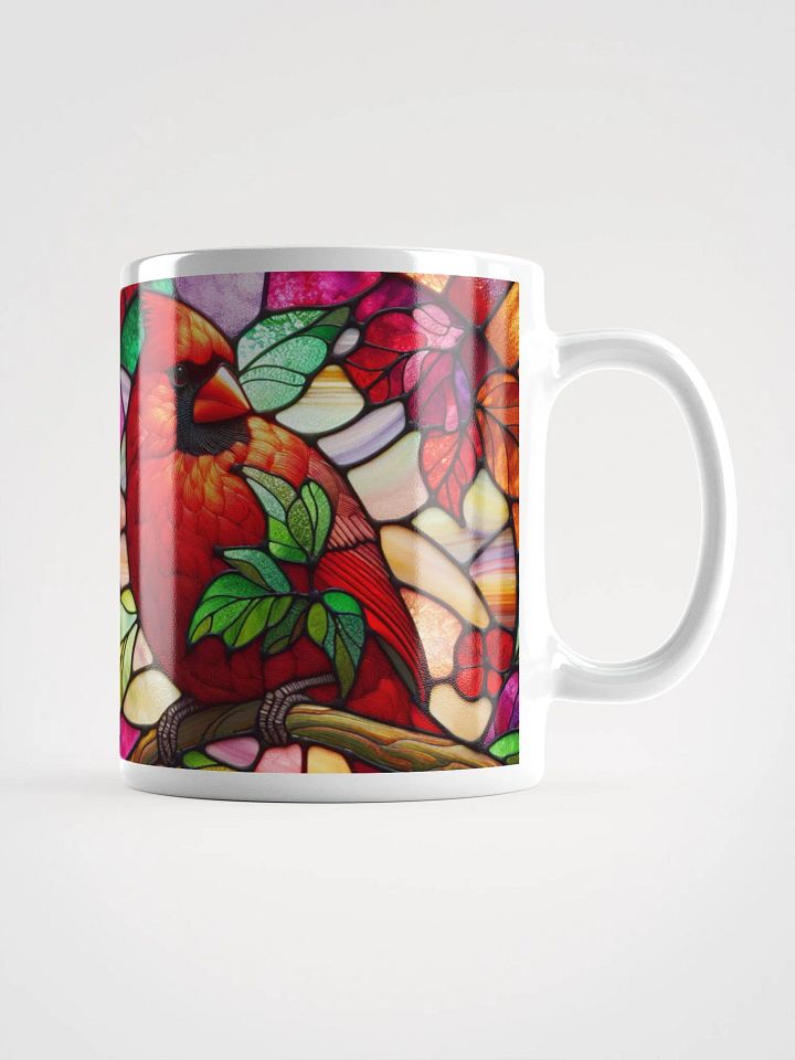 Stained Glass Cardinal Mug For Bird Lovers product image (1)