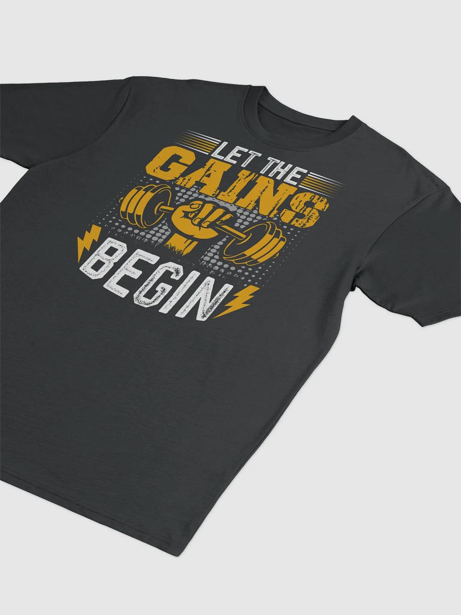 GAINS Fist Barbell Men's Tee product image (3)