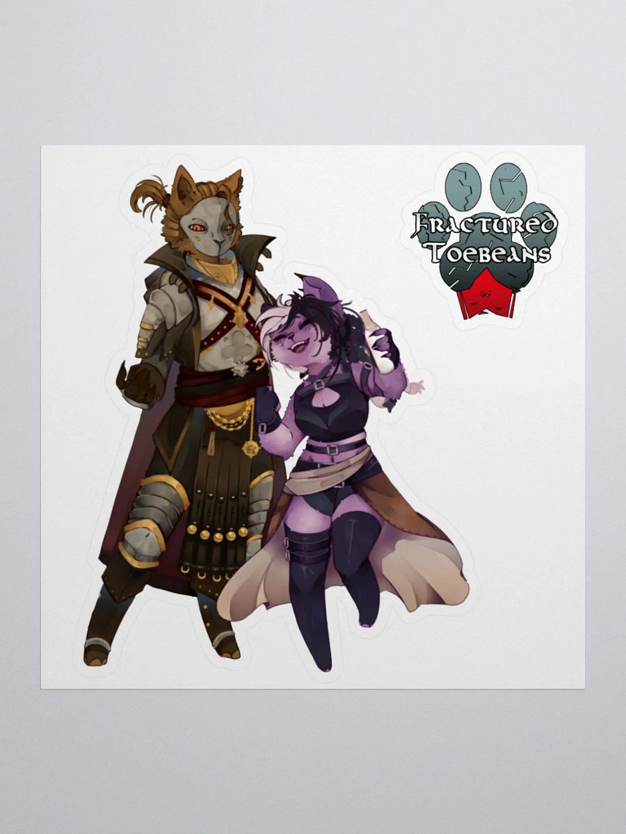 Fractured Toebeans Stickers product image (2)