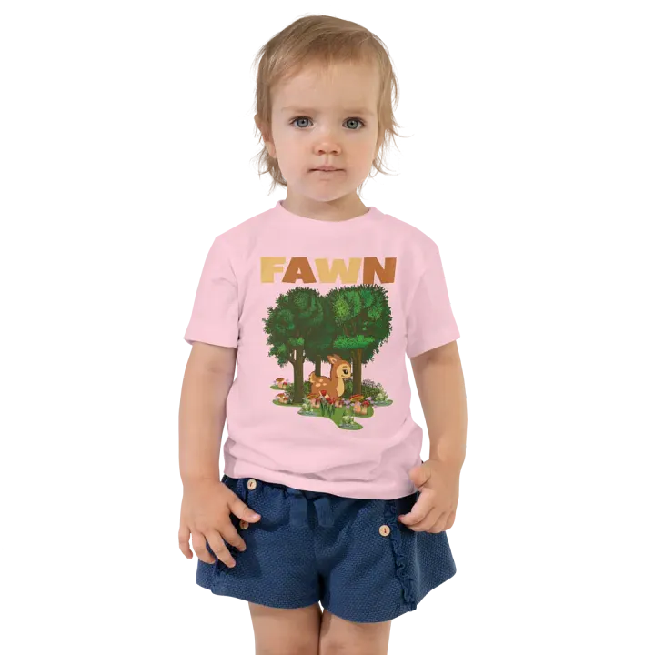 Fawn Funny Colorful Bella +Canvas Toddler T-Shirt – Funny Shirt & Gift for Kids product image (1)