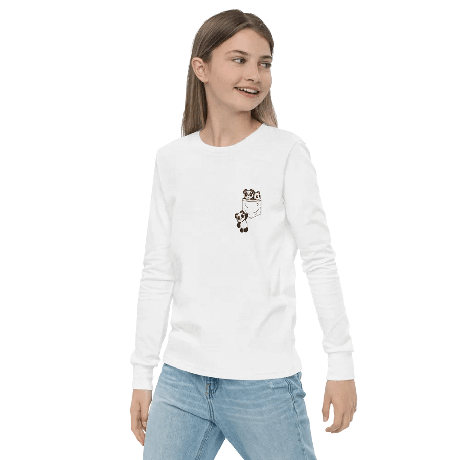 Pocket Of Pandas Youth Long Sleeve product image (3)