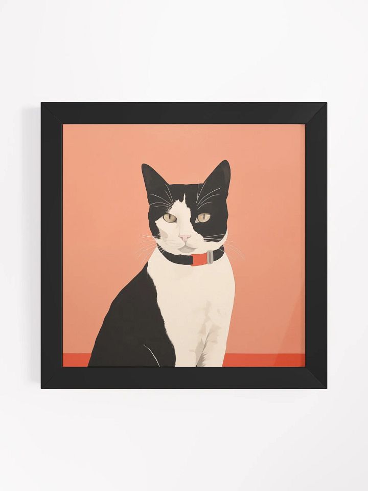 Simplistic Whiskers - Framed Matte Cat Poster product image (9)