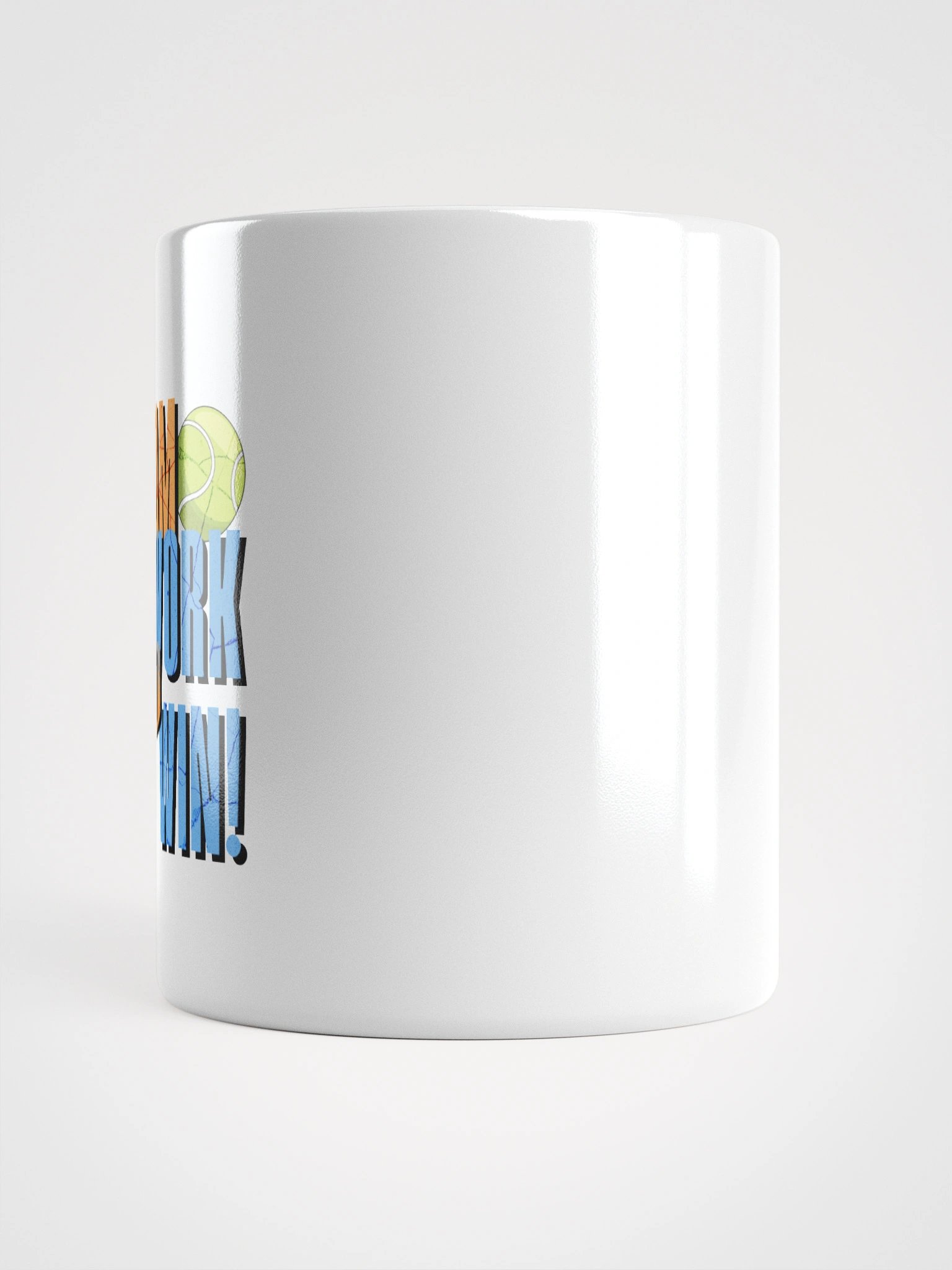 Teamwork to Win Tennis Sporty White Mug product image (10)