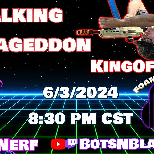 Let's make your Monday Suck Less! 
We will be talking Nerf Armageddon with @basicnerf & @kingofgames951 

Join us live 8:30 P...