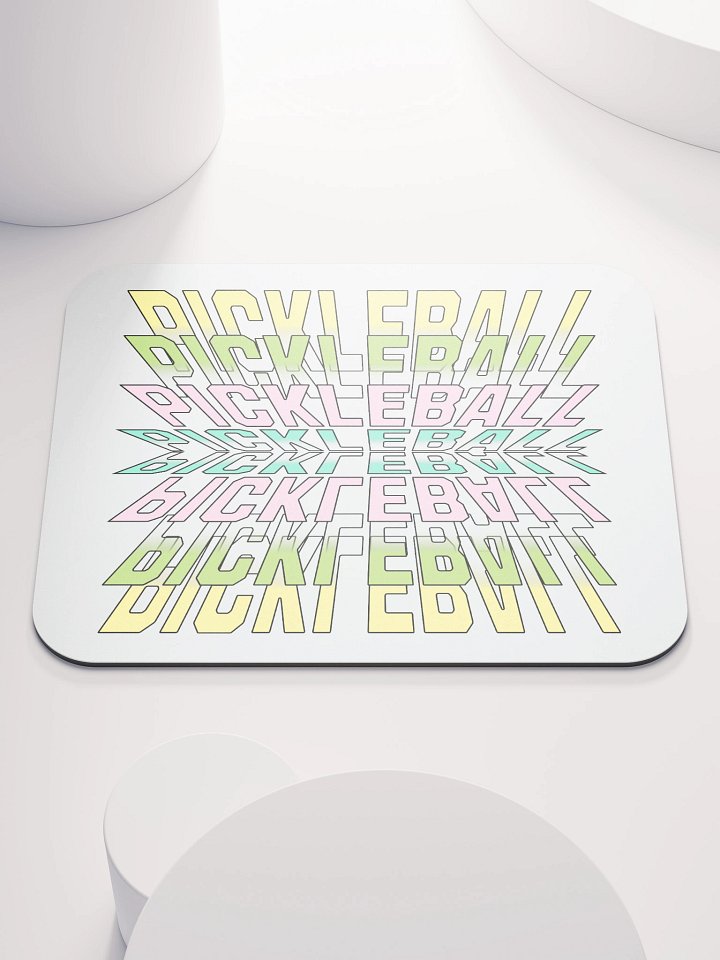Pickleball Stacked Reflective Mirage Mouse Pad product image (1)