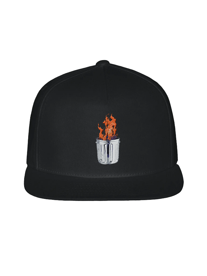 Inferno Metal Trash Can Snapback Cap product image (2)