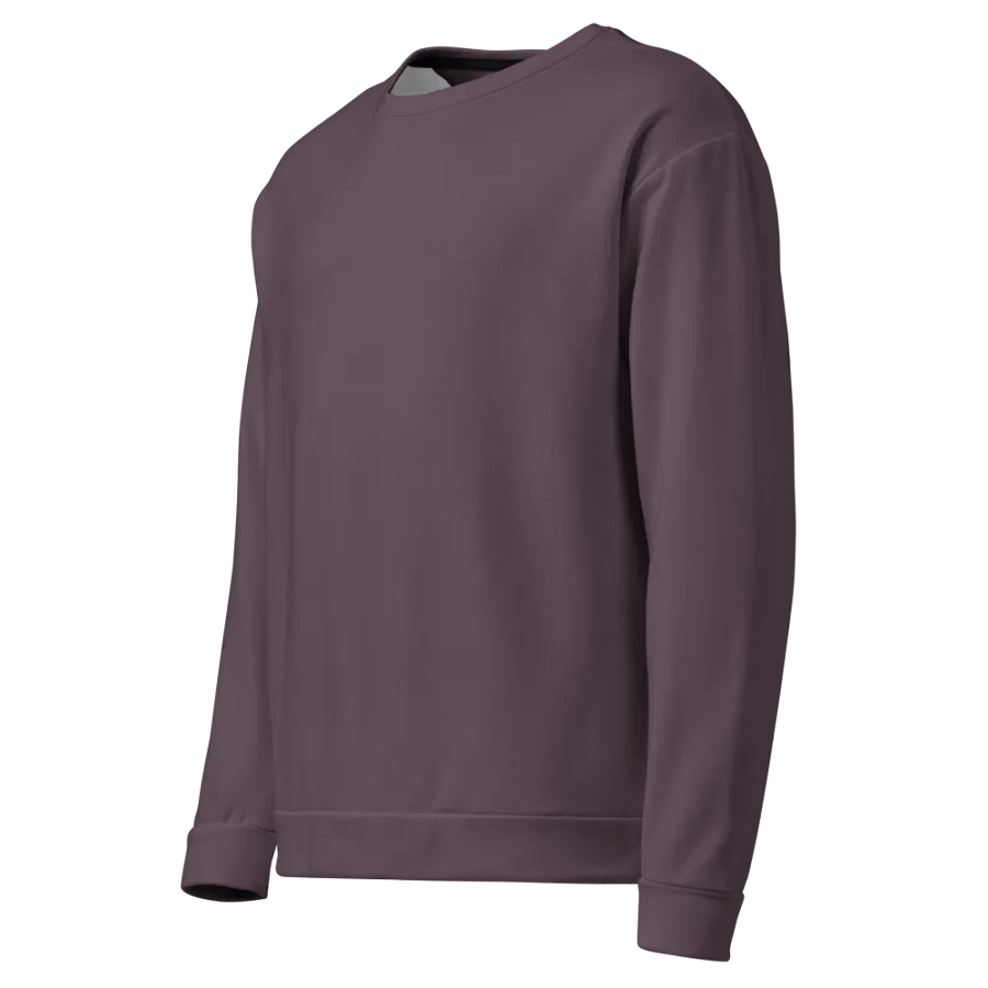 Plain Cool Purplish Brown Soft Summer Unisex Recycled Polyester Heavyweight Premium Sweatshirt by Treasure Pie product image (6)