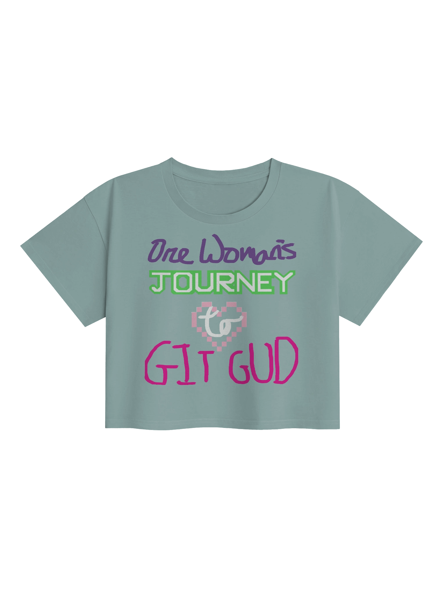 One Woman's Journey to Git Gud cropped tee product image (3)