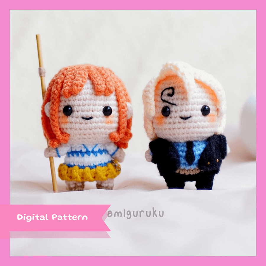 Blonde Chef and Orange Pirate Girl - PDF Pattern product image (1)