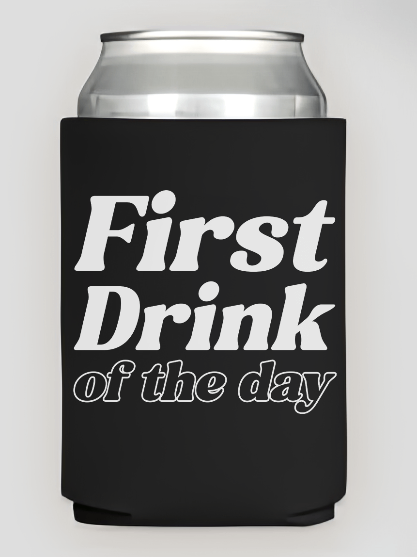 First Drink - Premium Neoprene Can Koozie product image (3)