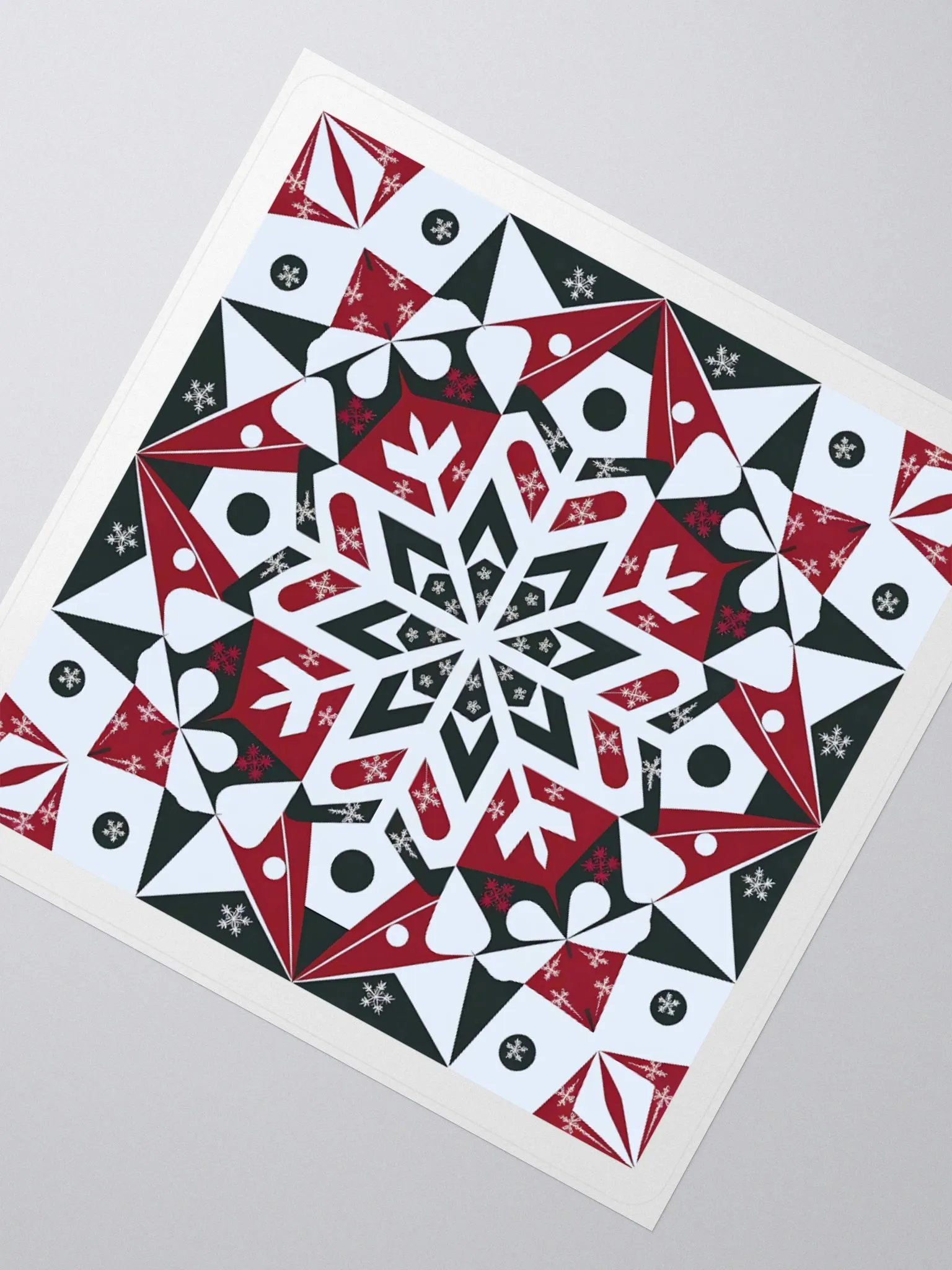 Symmetric Snowflake Kiss Cut Stickers product image (2)