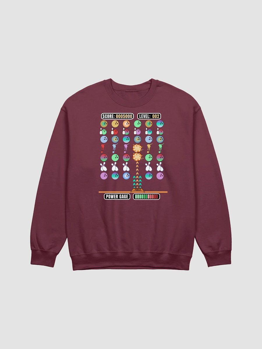 Space Invader Game Bowling Strike Burst Crewneck Sweatshirt product image (13)