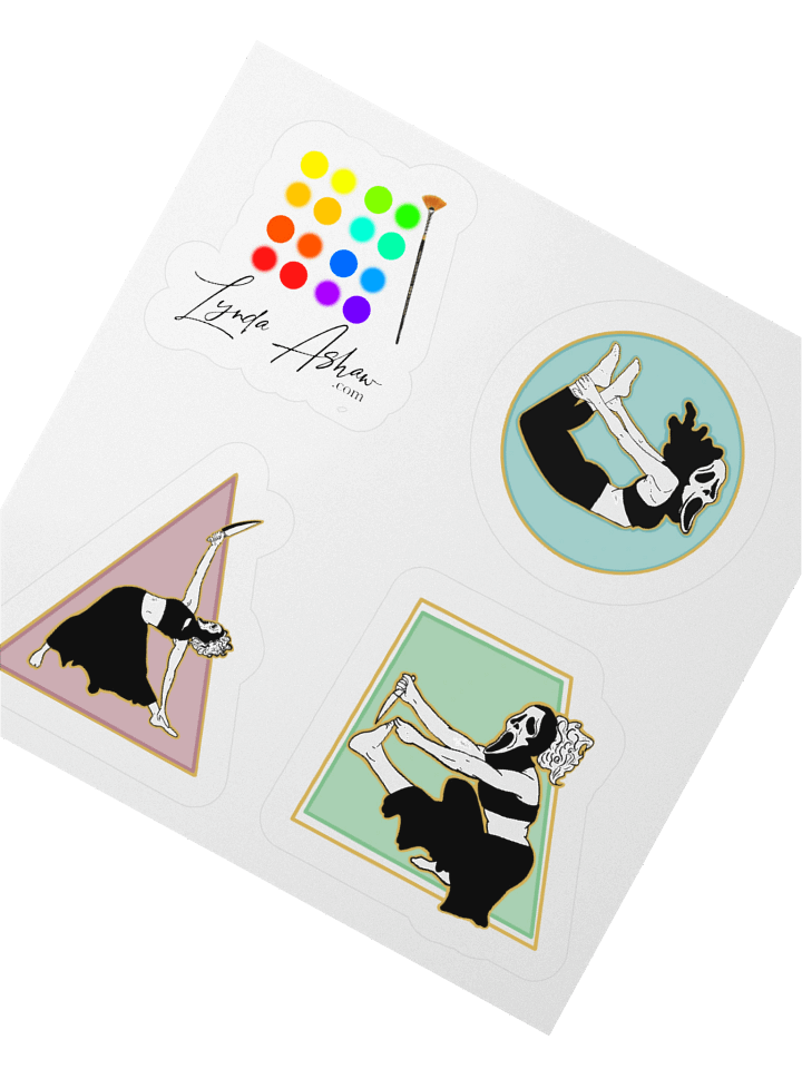 A Villain's Yoga; stickers product image (4)