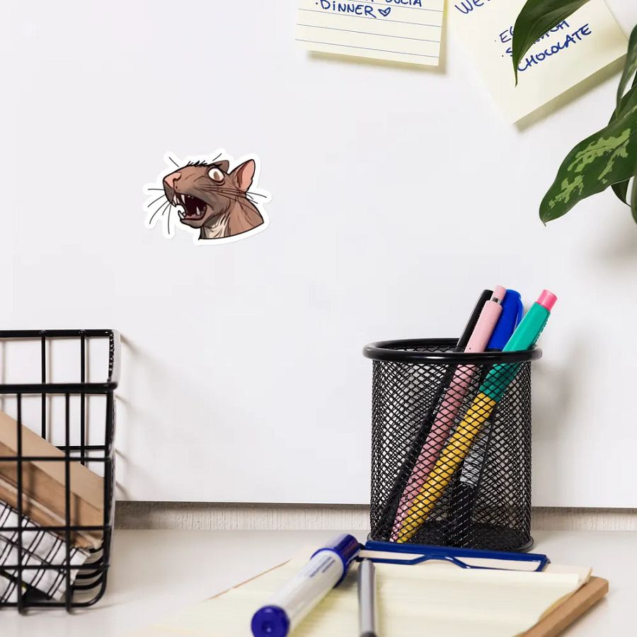 Startled RAT Die-Cut Magnet product image (10)