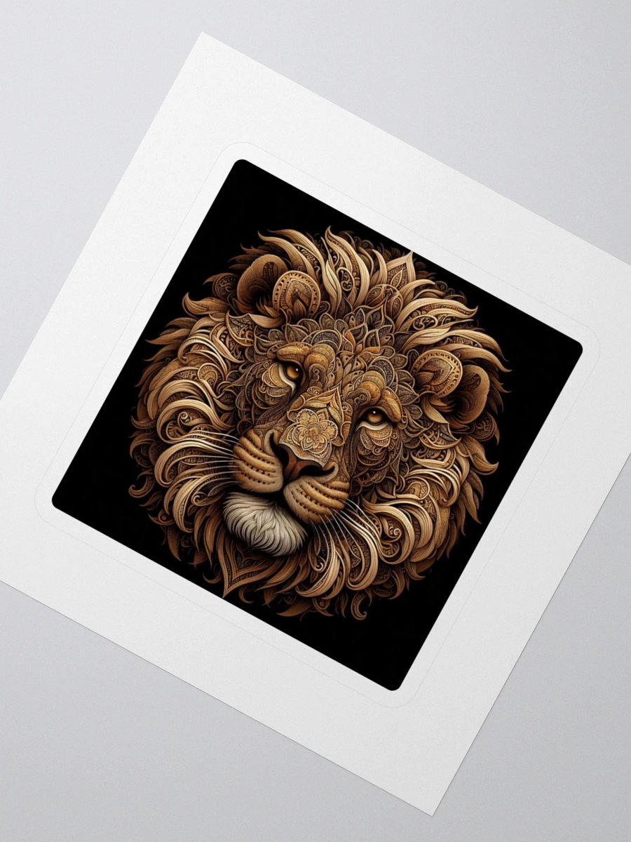Ornate Lion Kiss Cut Stickers product image (2)