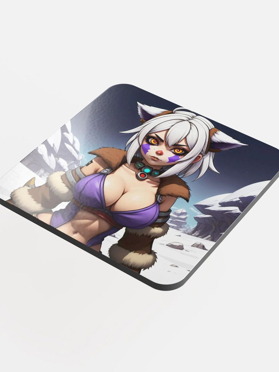 Fox Spirit Glossed Cork Coaster product image (4)